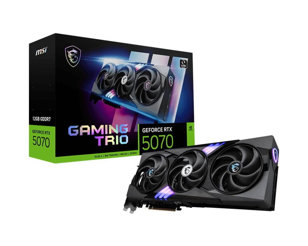 Видеокарта MSI GeForce RTX 5070 12G GAMING TRIO